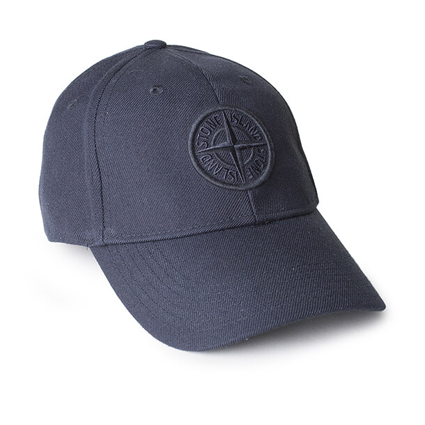 Stone Island Cap Navy - Med Navy logo