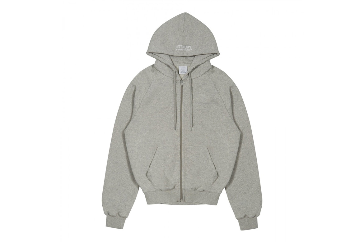 Vetements grå hoodie