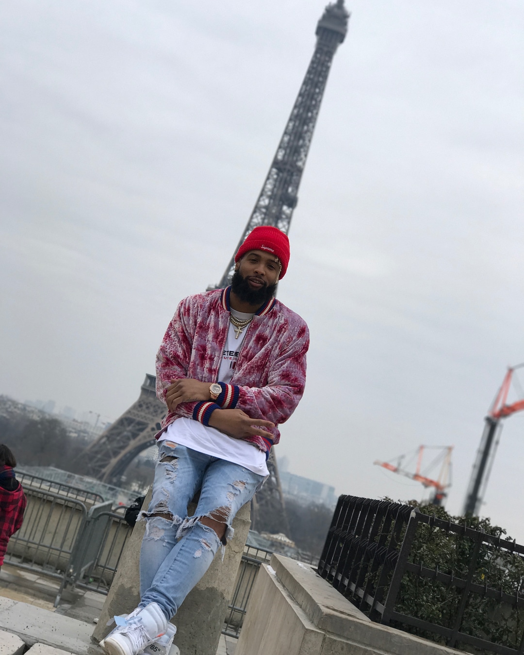 Odell Beckham Decked Out In $7,000 Louis Vuitton Fit At Paris Fashion Week